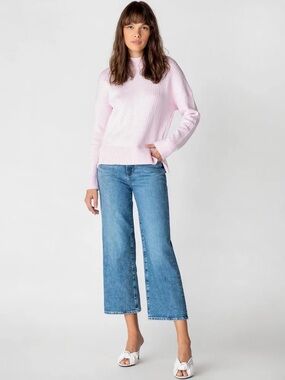 J Brand Women's Light Blue Joan Crop Jeans High Waisted